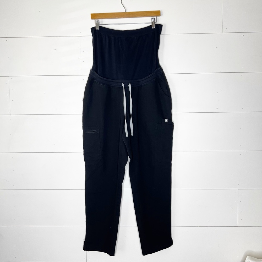 FIGS Yola Maternity Scrub Pants In Black